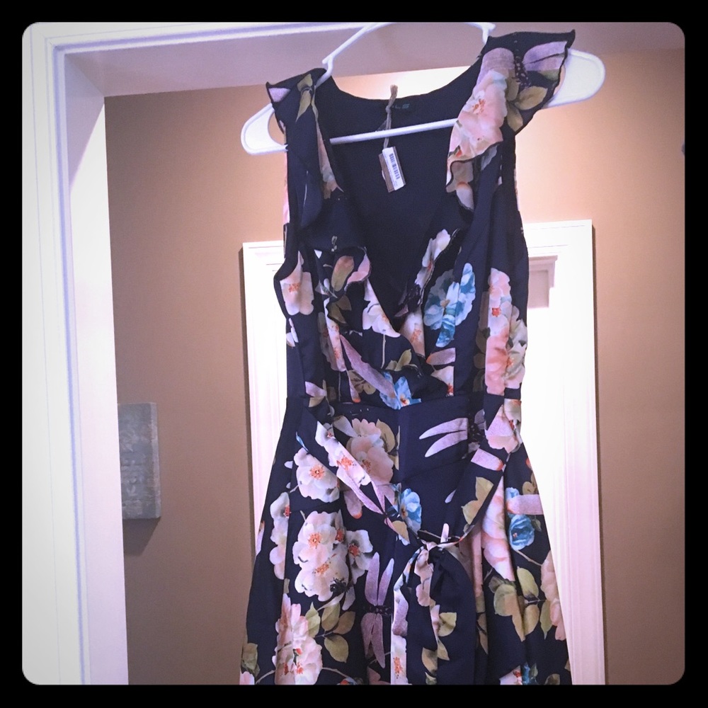 Floral dress .